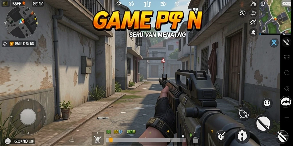 Tampilan gameplay intens dari 555F dengan aksi tembak-menembak yang mendebarkan.