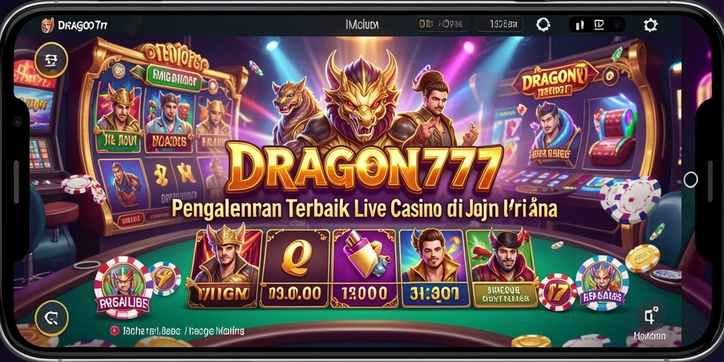 Tampilan gameplay mendebarkan dan interaktif dari DRAGON777 Live Casino.