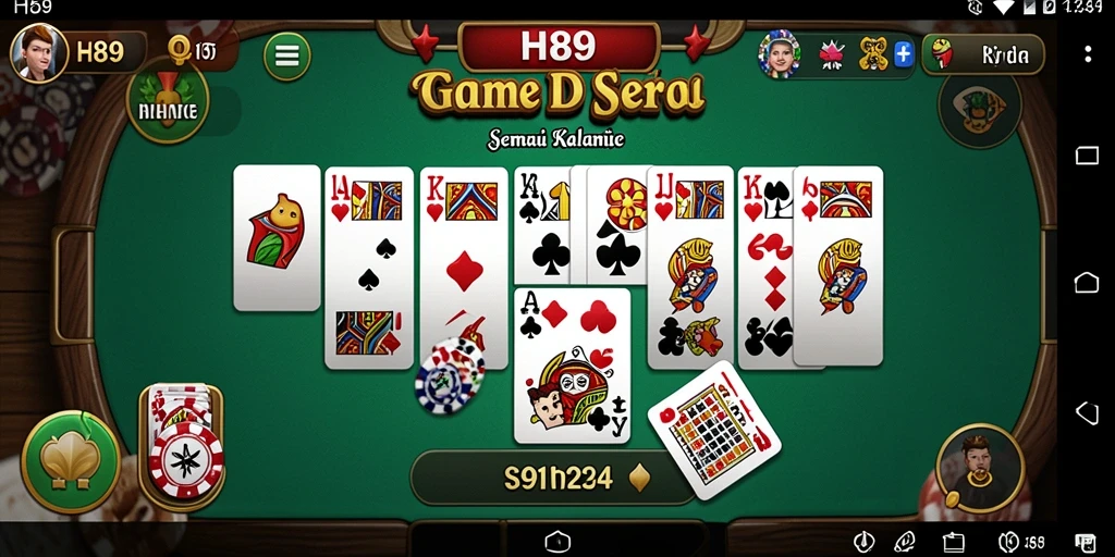 Tampilan gameplay H89 yang menarik dengan elemen Domino yang seru.