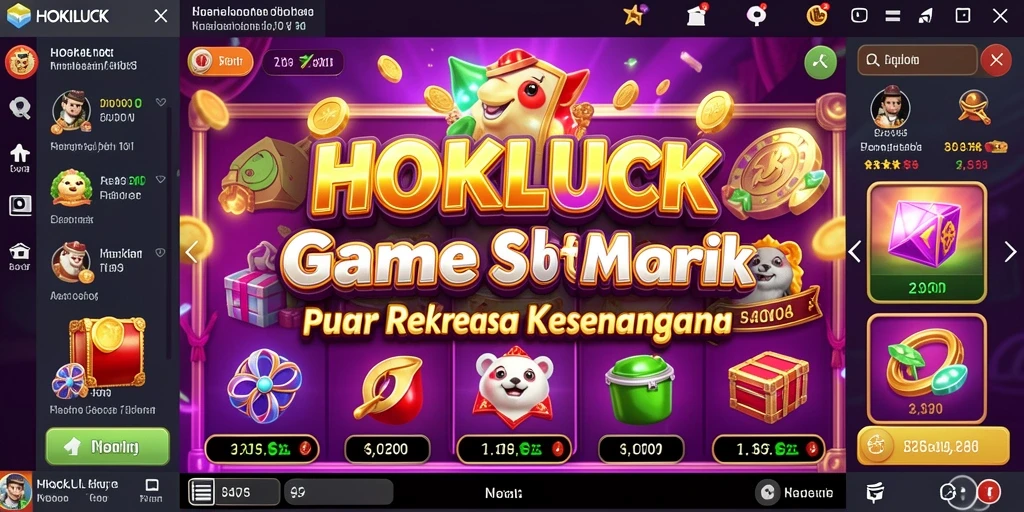 Tampilan menarik dari gameplay HOKILUCK yang seru dan menggembirakan.