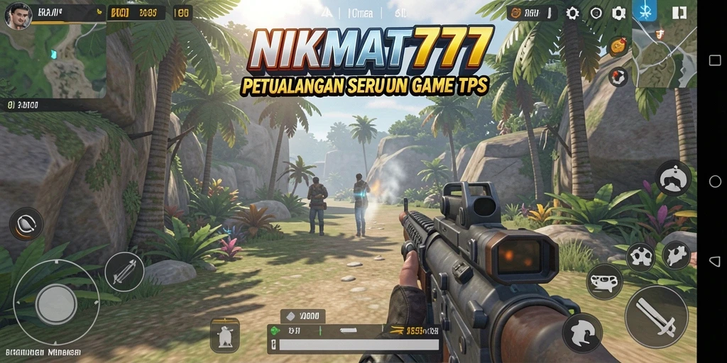 Tangkapan layar dari gameplay seru NIKMAT777 yang menggambarkan aksi pertempuran.