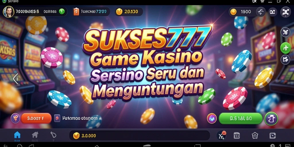 Screenshot gameplay Kasino SUKSES777 yang menarik dan seru.